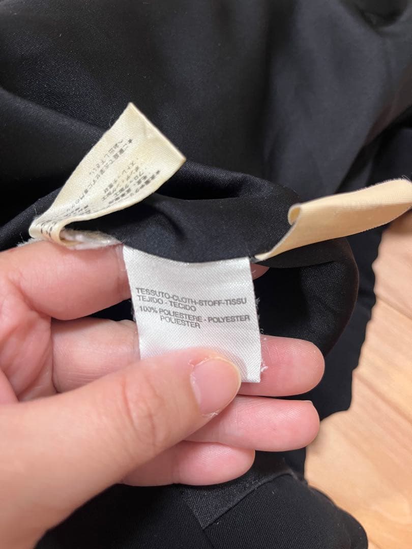 Max Mara Aライン　ポンチョ　テント　コート 黒　銀タグ