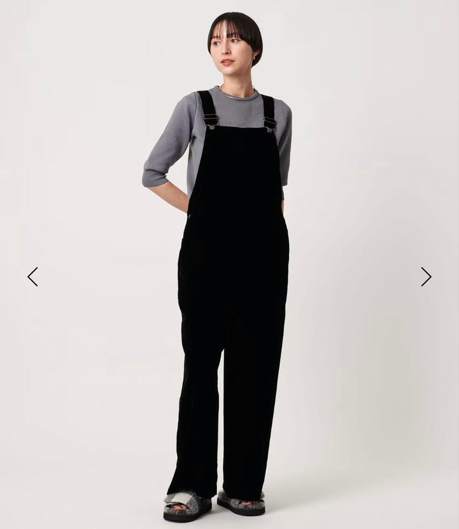 【新品　未使用】UNITED ARROWS ベルベット サロペット パンツ　36