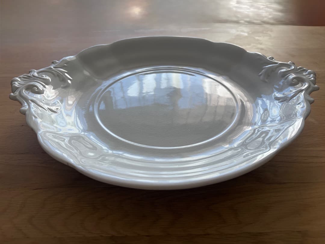 フランスアンティーク　大皿　レリーフ　ケーキプレート　Villeroy&Boch