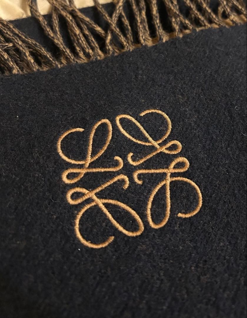 LOEWE ロエベ　バイカラー　マフラー　ストール