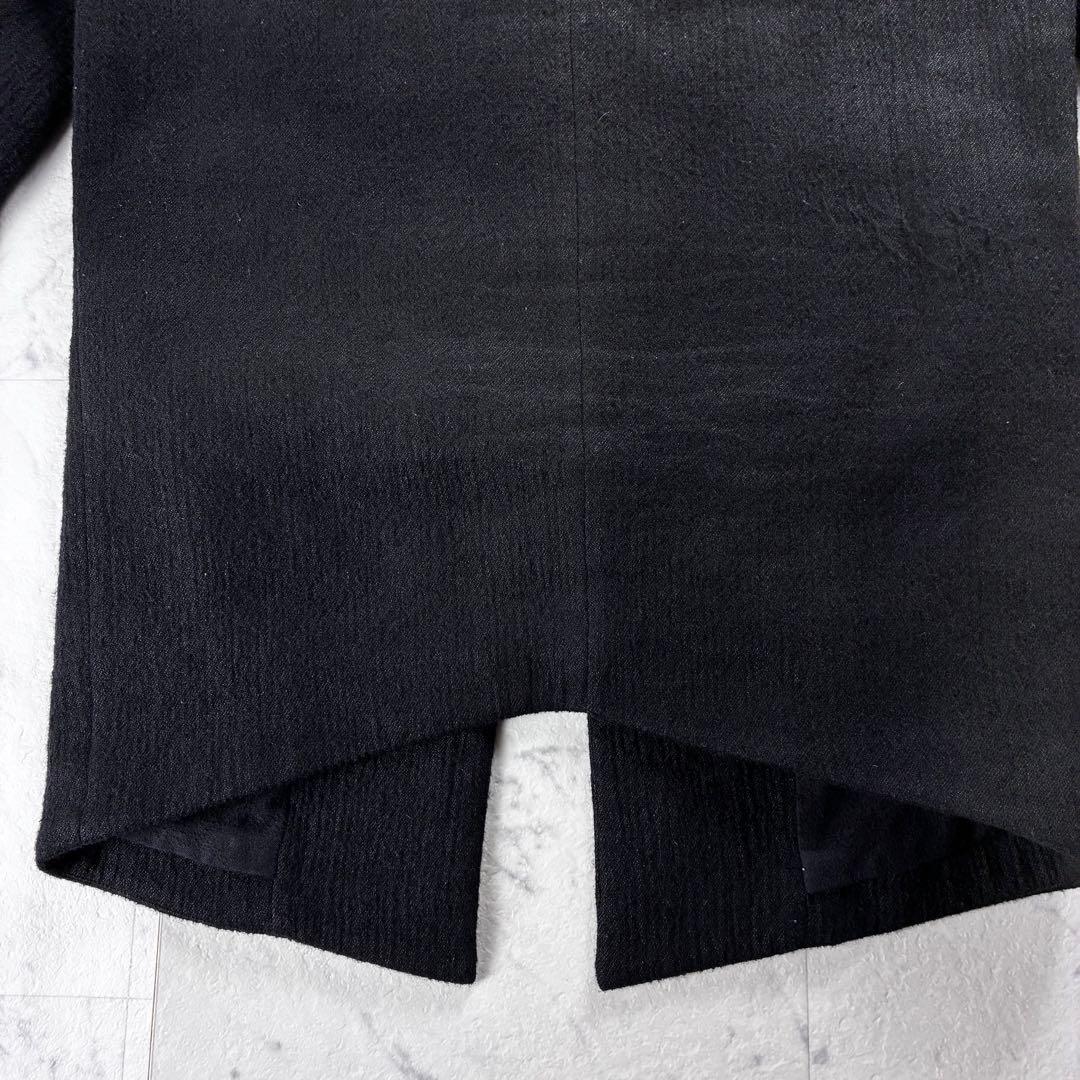 エ*ス様 美品 ヘルムートラング レディース アシンメトリーコート ハラコ ブラ