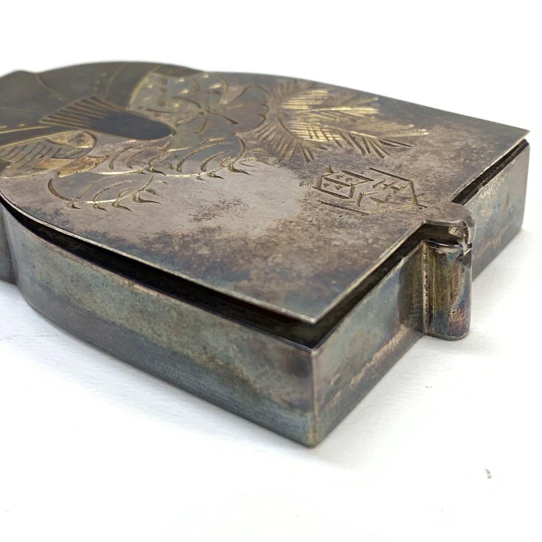 蓋付き楊枝入れ 生駒時計店 生駒製銀製 1932年 5月 戦前