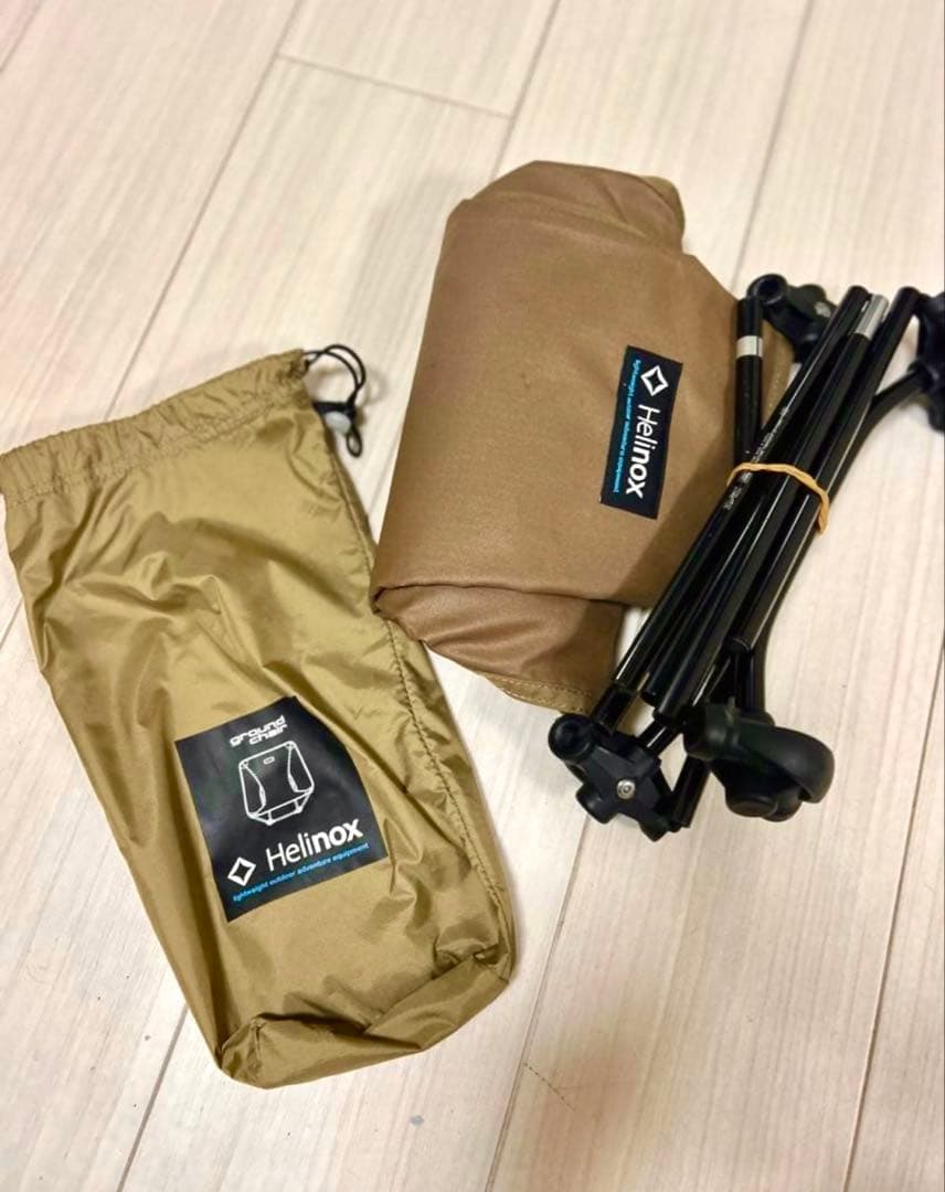 Helinox グラウンドチェア　中古品　コヨーテタン