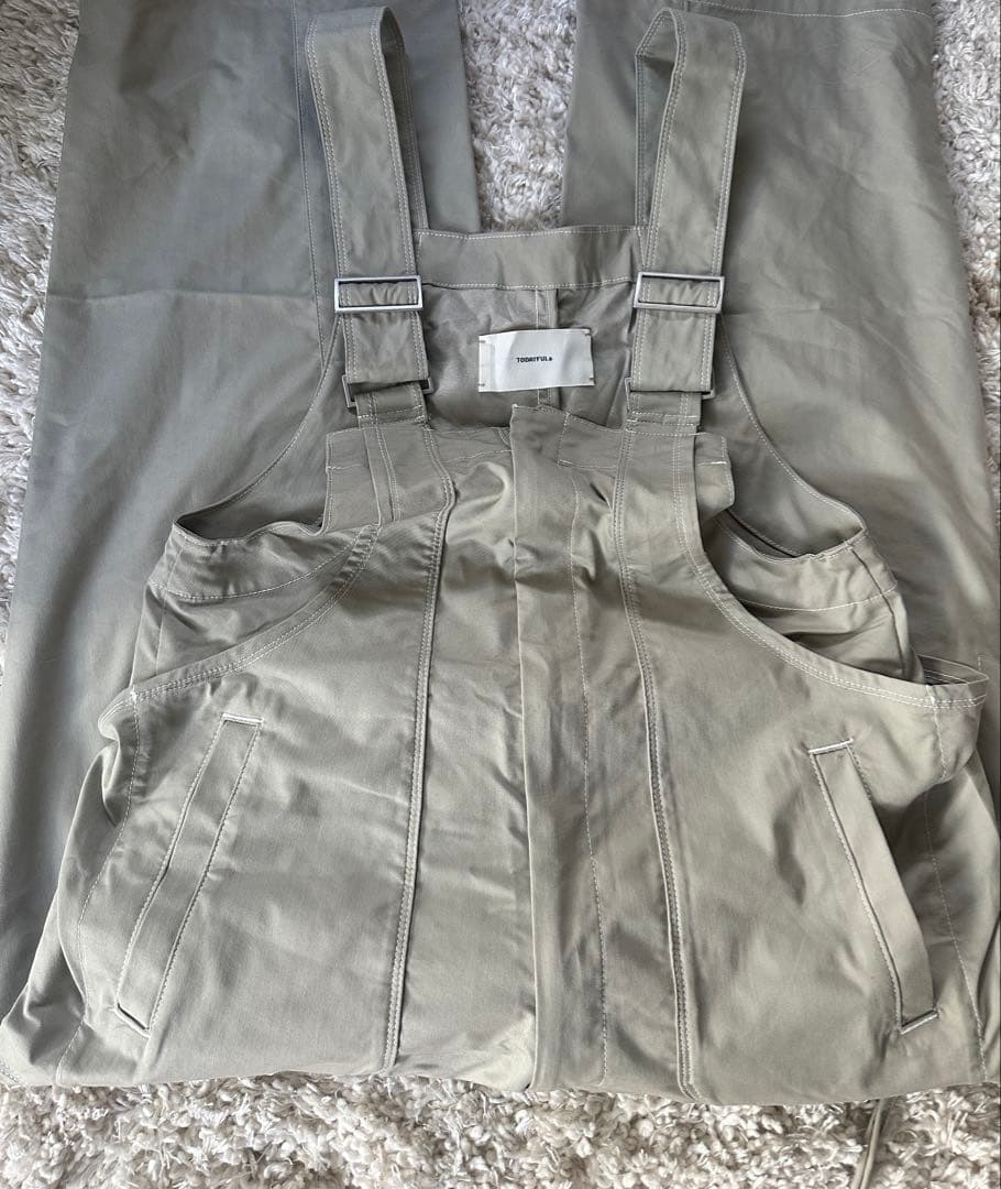 サロペット・オーバーオール・オールインワン Frontzip Cotton Salopette TODAYFUL