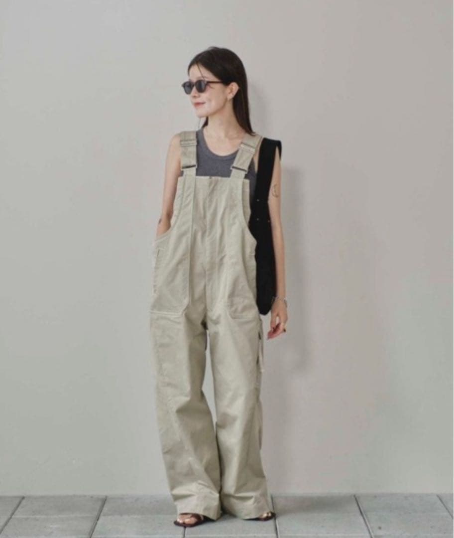 サロペット・オーバーオール・オールインワン Frontzip Cotton Salopette TODAYFUL