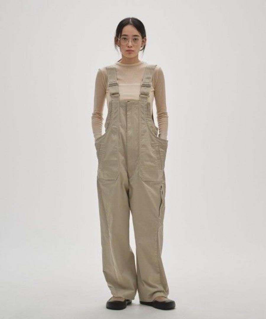 サロペット・オーバーオール・オールインワン Frontzip Cotton Salopette TODAYFUL
