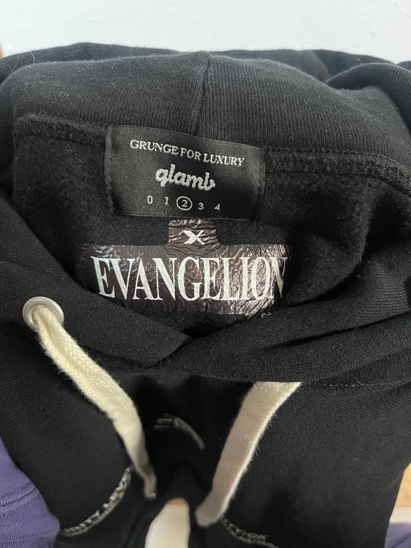 glamb　エヴァンゲリオン　ロンギヌスの槍　リリス　スウェット　コラボパーカー