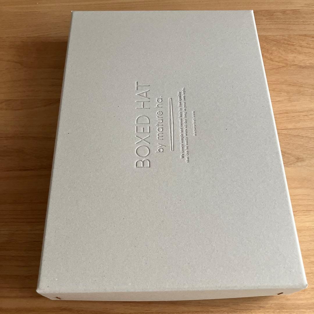 マチュアーハ　mature ha BOXED HAT 11cm 黒　箱付き