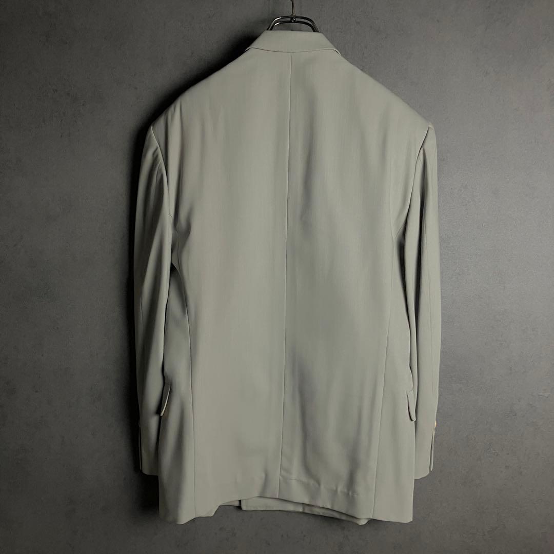 美品✨スーツセットアップ　ダブルブレスト　背抜き　ライトグリーン　M〜L