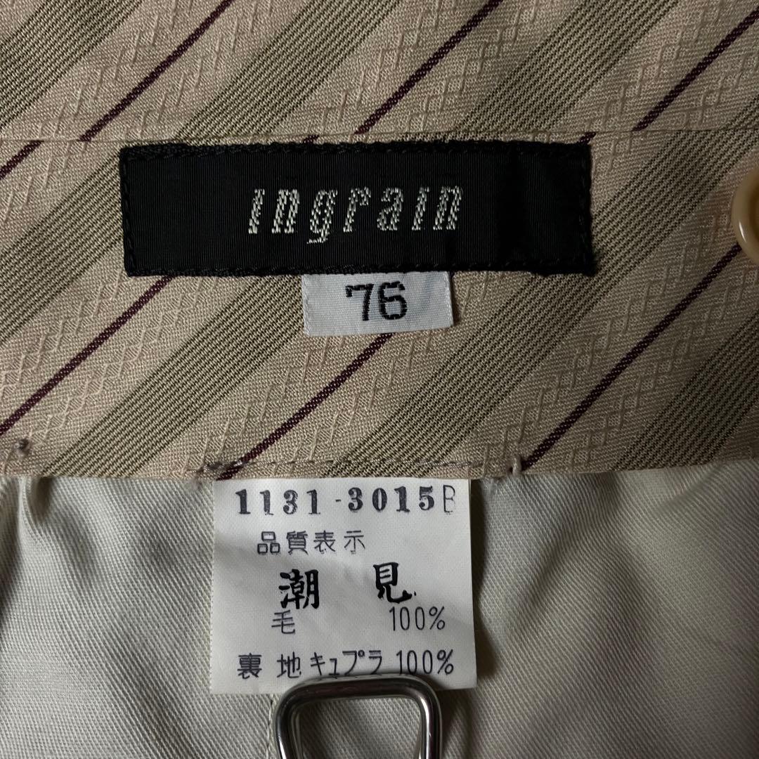 美品✨スーツセットアップ　ダブルブレスト　背抜き　ライトグリーン　M〜L