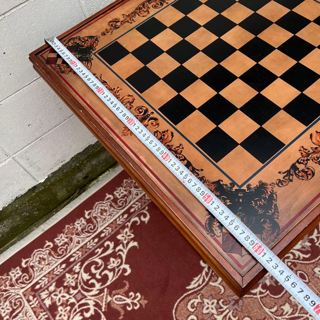 ビンテージ古家具◾️木製家具 天板2面 折りたたみ 木製テーブル ゲームボード