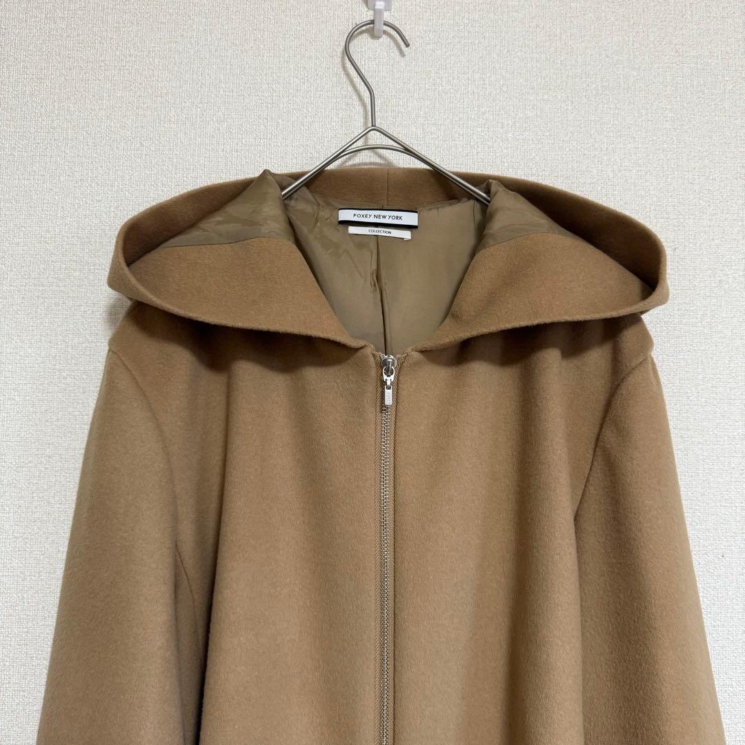 ★FOXEY★マリソル ブレンダさん着用★上質ウールゆったりコート★キャメル