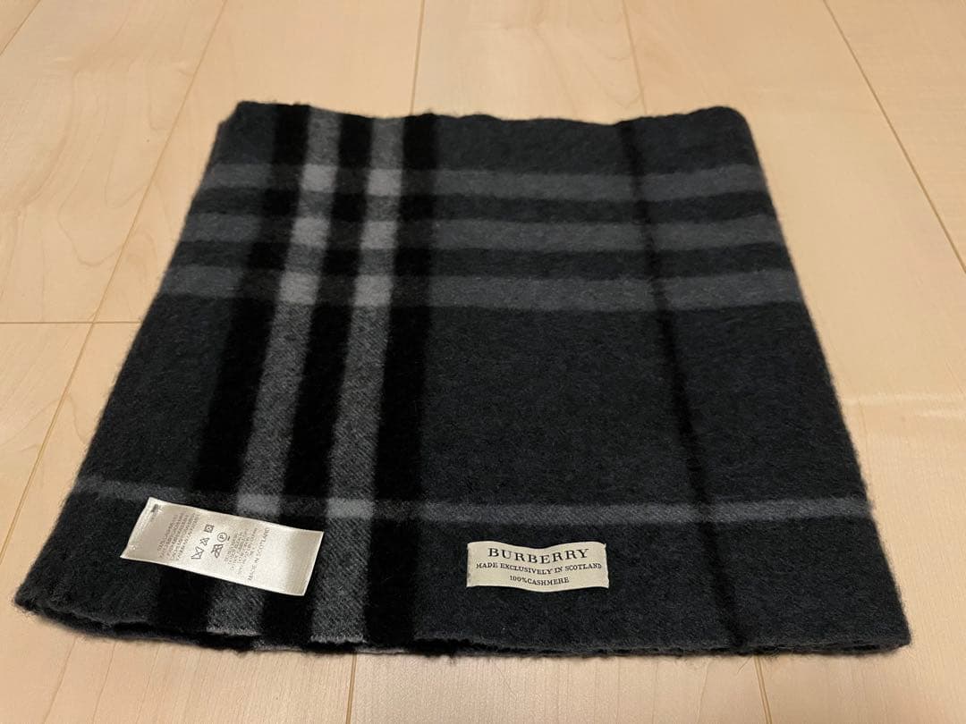 バーバリー　カシミア100%　スヌード　ネックウォーマー　マフラー