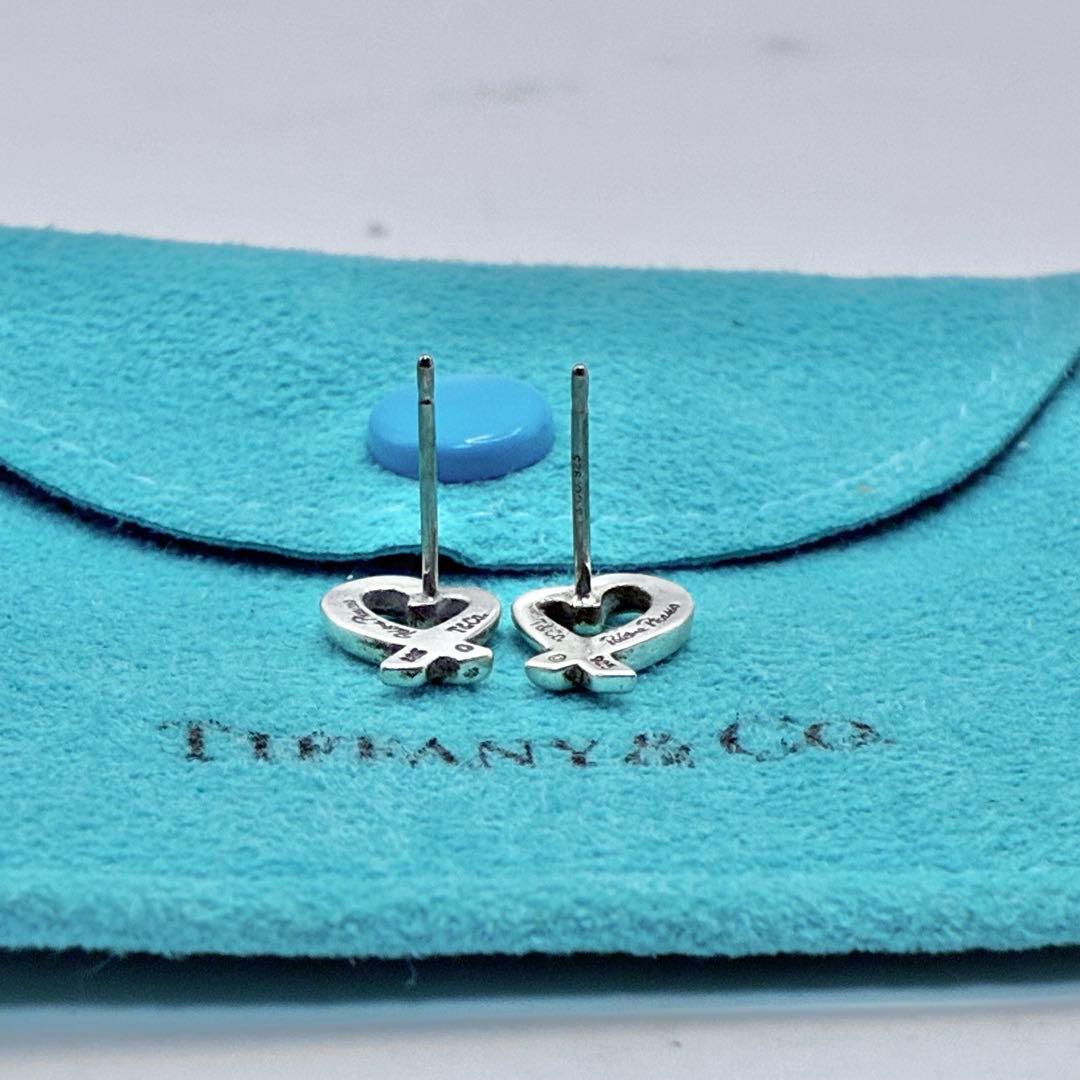 ティファニー　ラビングハート　ピアス　スタッド　シルバー　パロマピカソ