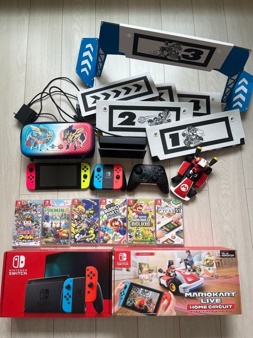 Nintendo Switch 本体とソフト　箱付き