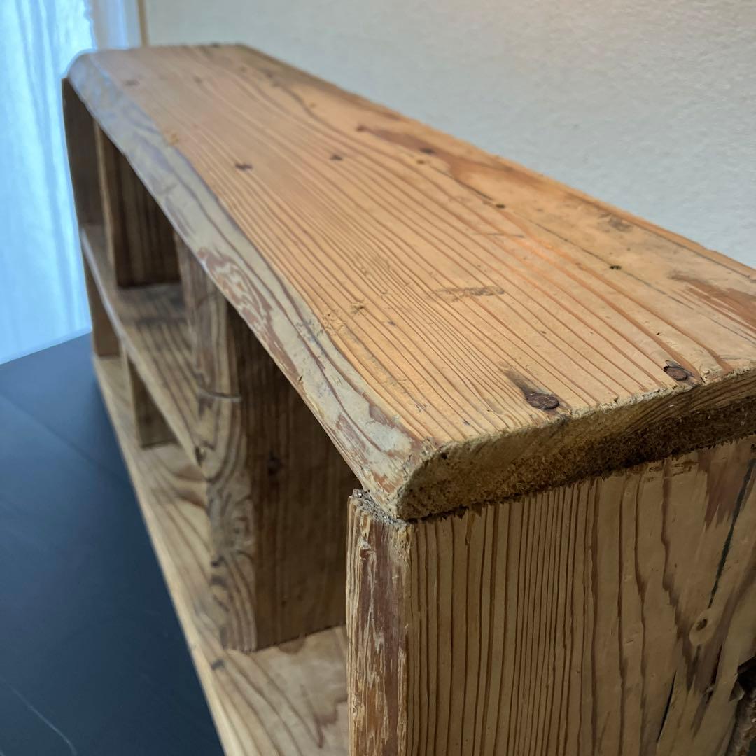 アンティーク　仕切り　棚　ディスプレイラック　パイン