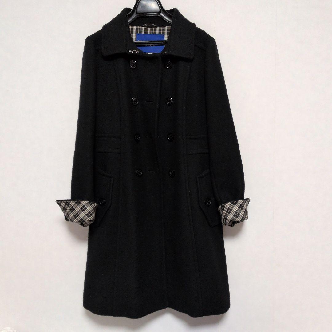 BURBERRY BLUE LABEL ブラックウールコート