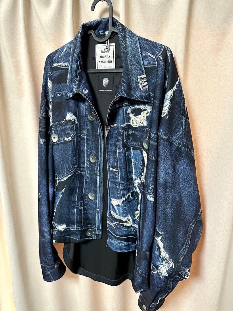 ✴︎希少✴︎ メゾンミハラヤスヒロ × T.A.T.A 転写 デニム ジャケット
