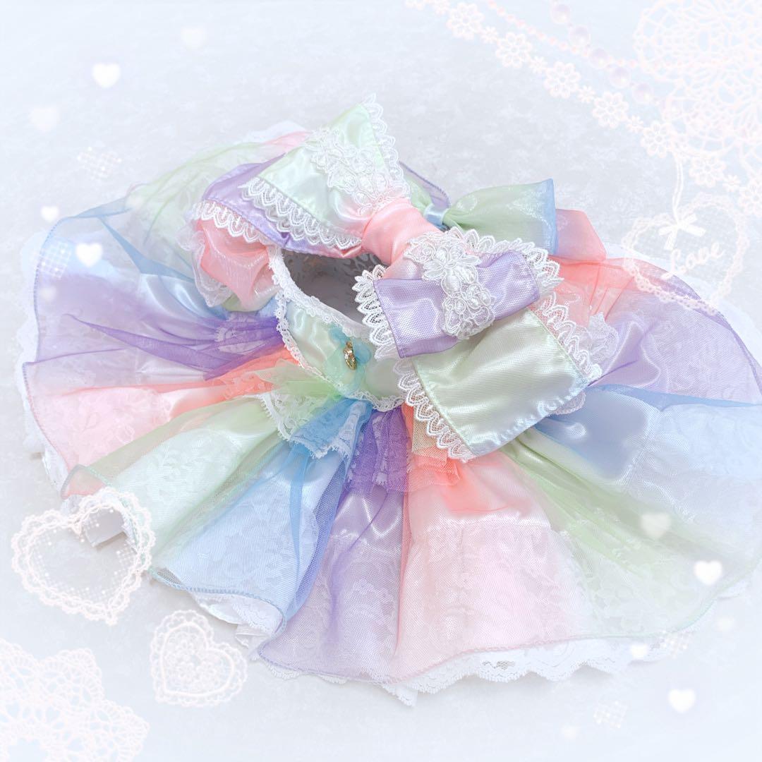 ウィッシュミーメル　メルメルドール　パステルカラーのフリルドレスセット