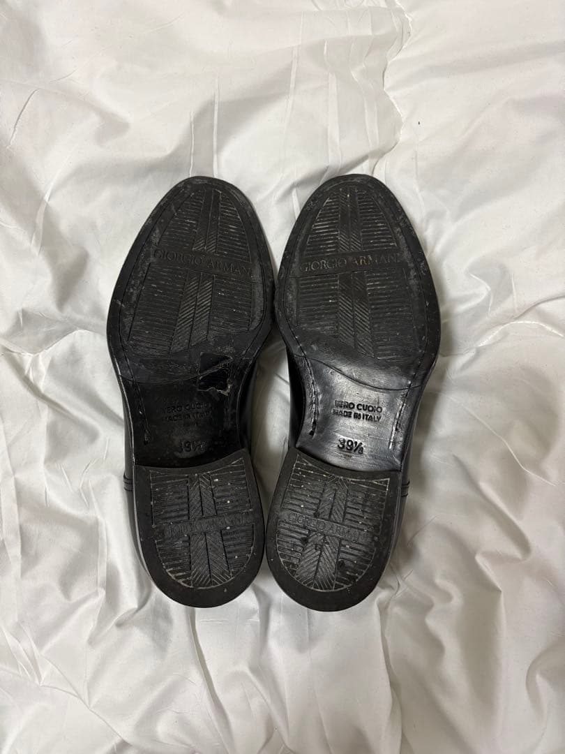 靴 GIORGIO ARMANI U-tip leather shoes