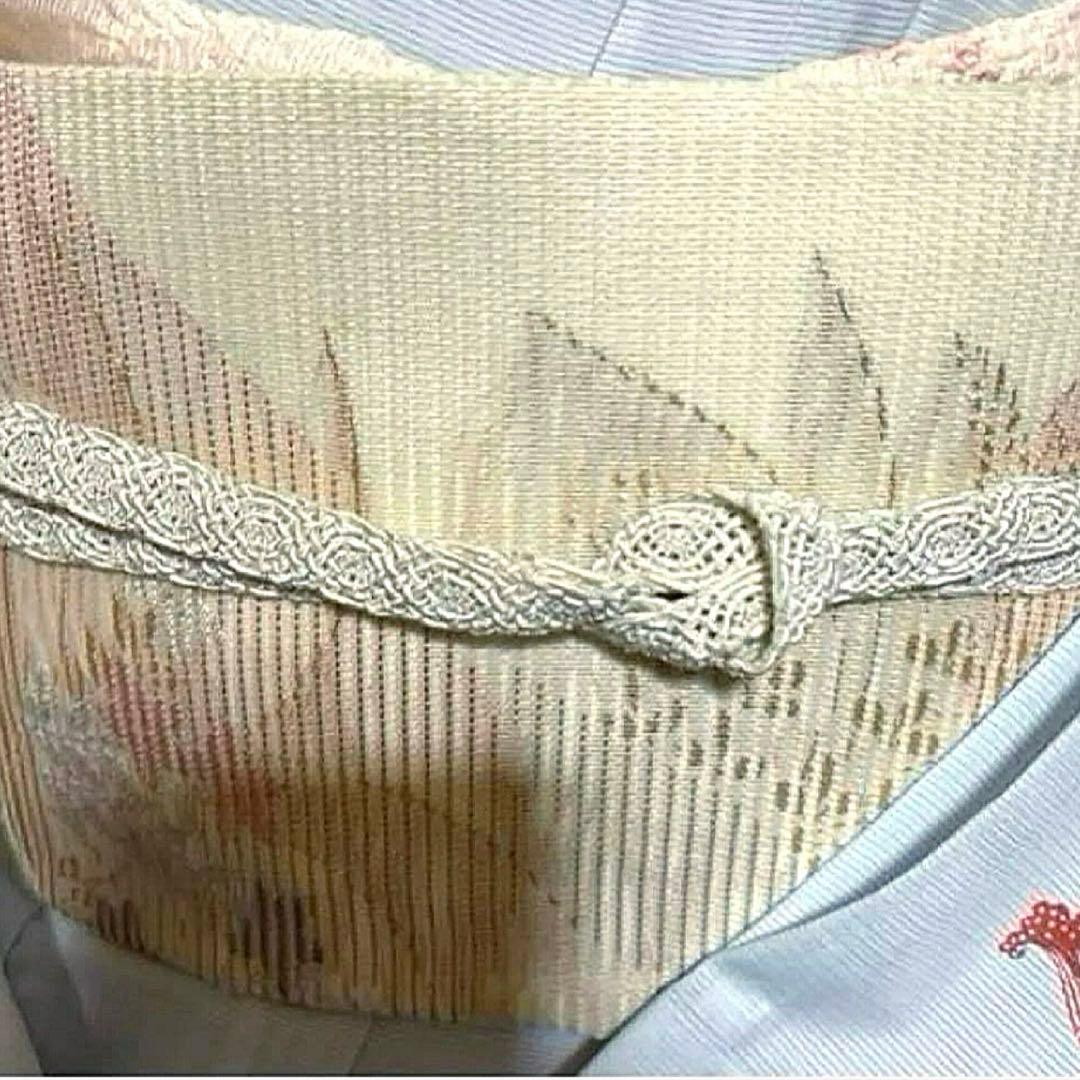 の*こ様 高級化繊　絽　友禅　訪問着　フルセット　4点　美品着物+夏正絹帯+裄丈