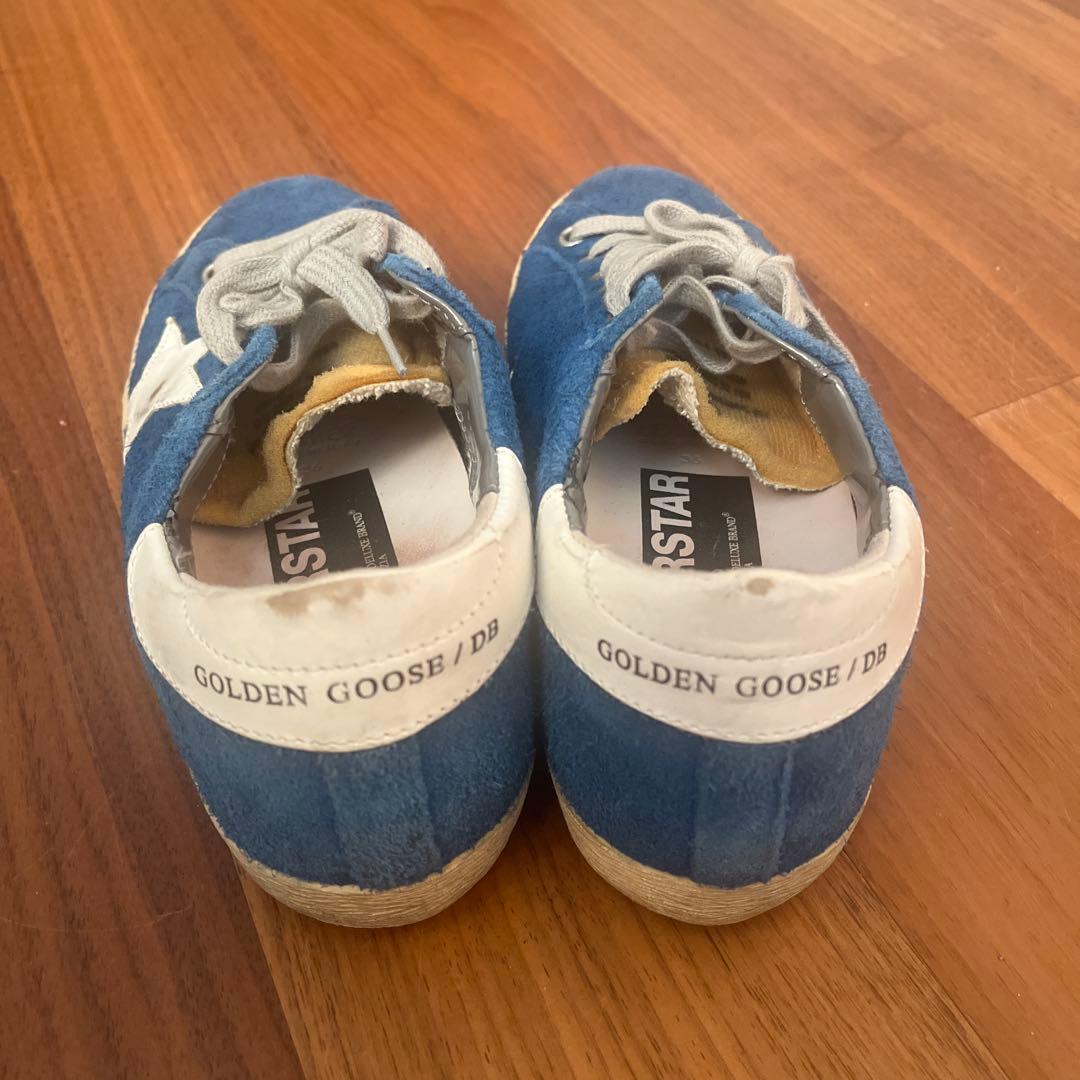 ジ*ン様 【期間限定】GOLDEN  スニーカーブルー本革