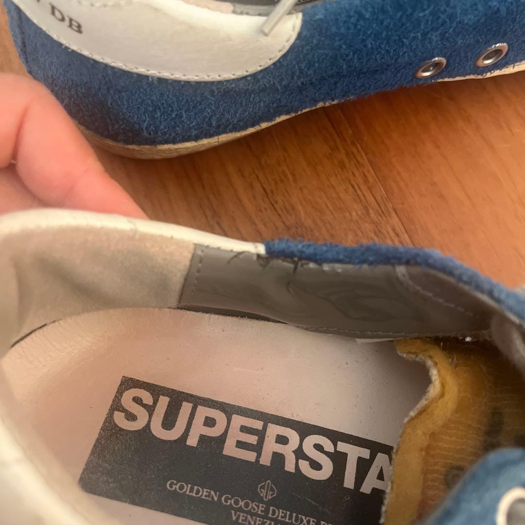 ジ*ン様 【期間限定】GOLDEN  スニーカーブルー本革