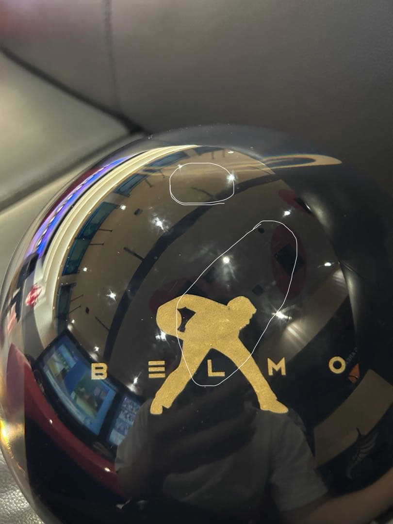 クリアストームベルモ　ブラック/ゴールド　スペアボール