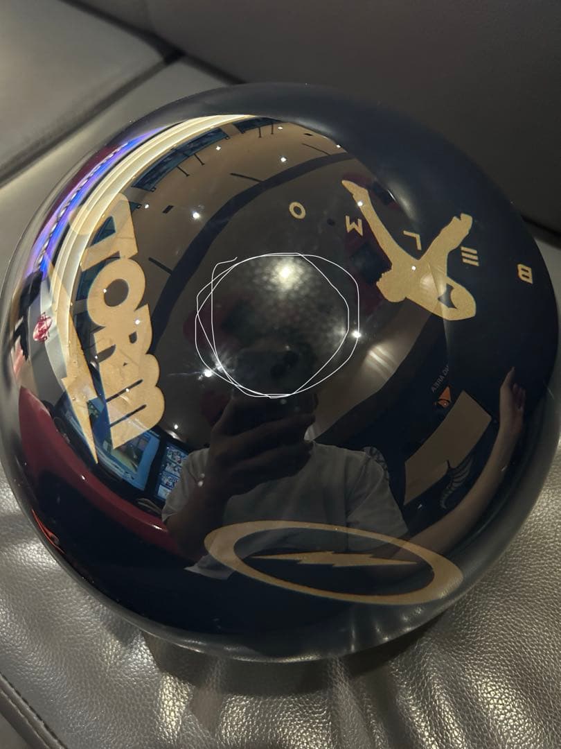 クリアストームベルモ　ブラック/ゴールド　スペアボール