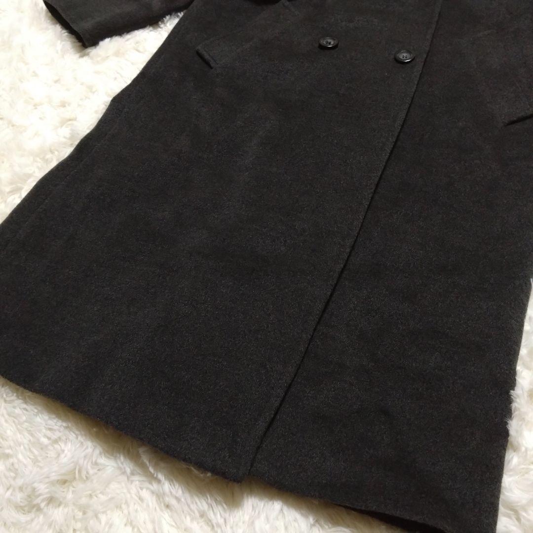 MaxMara 銀タグ チェスターコート ロング丈 ウール グレー 38
