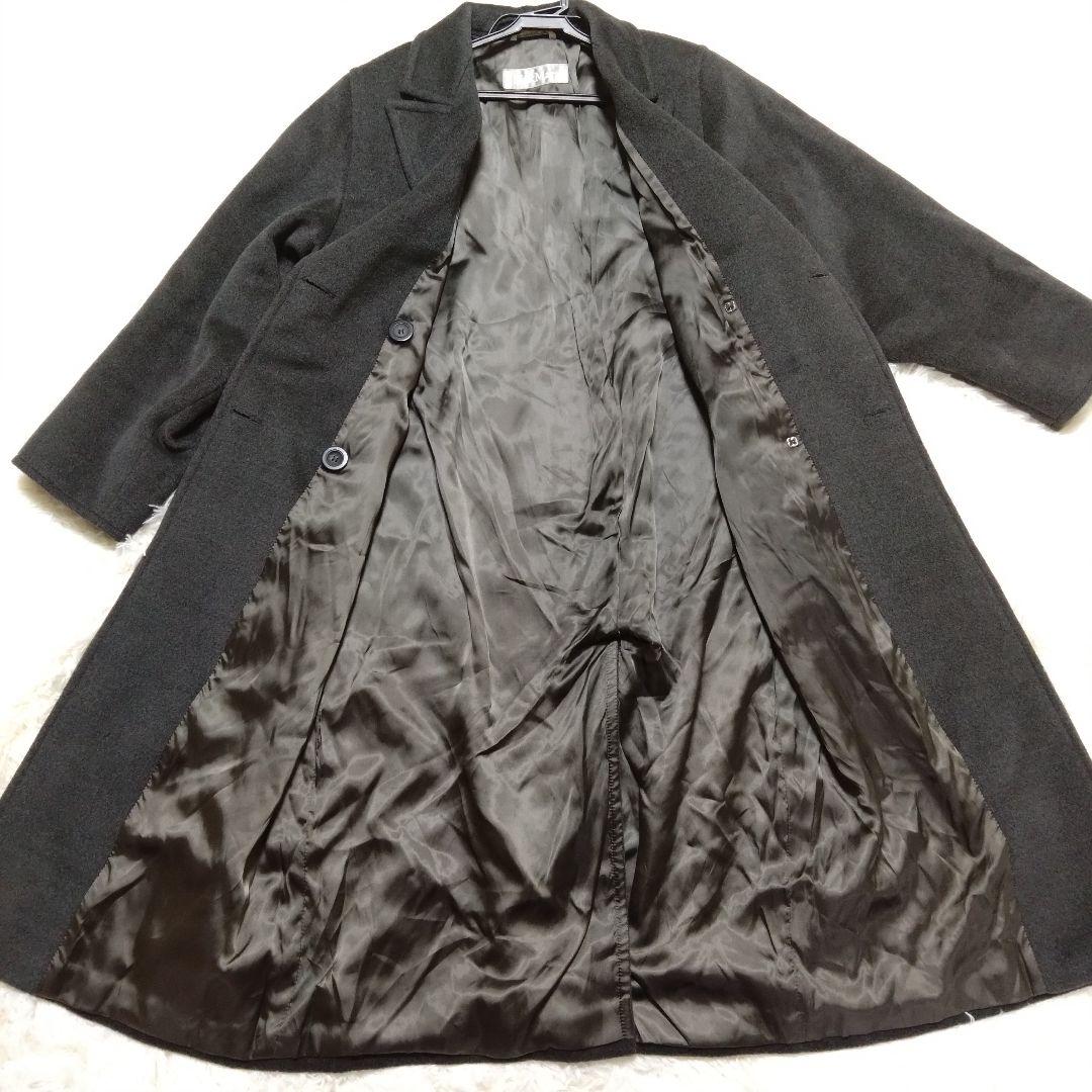 MaxMara 銀タグ チェスターコート ロング丈 ウール グレー 38