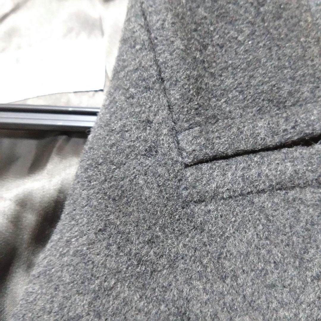 MaxMara 銀タグ チェスターコート ロング丈 ウール グレー 38