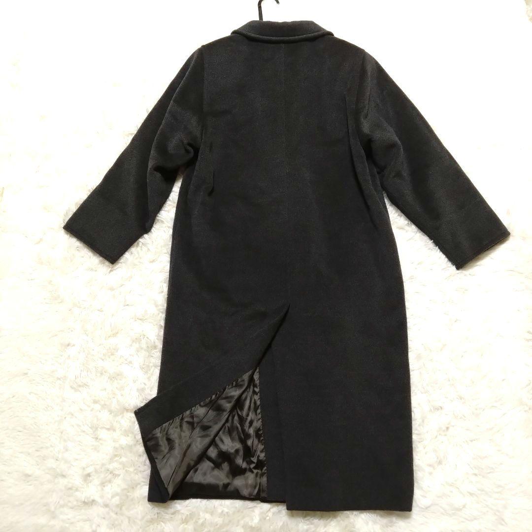 MaxMara 銀タグ チェスターコート ロング丈 ウール グレー 38