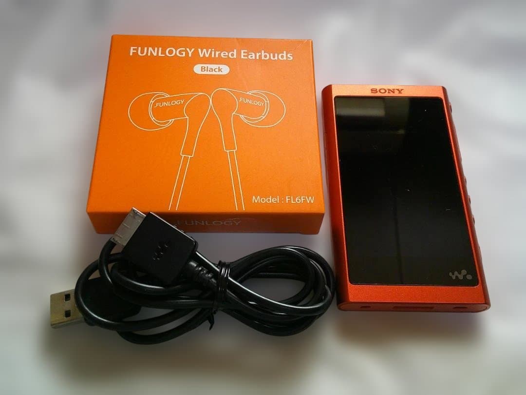 SONY ウォークマン オレンジ