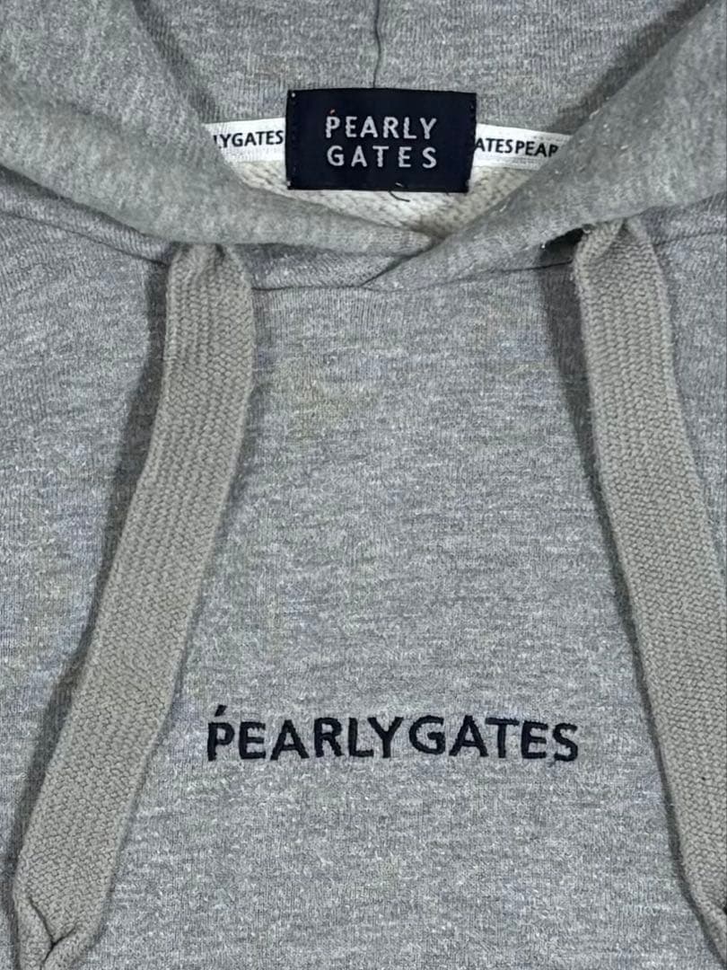 PEARLY GATES フード付きスウェット グレー