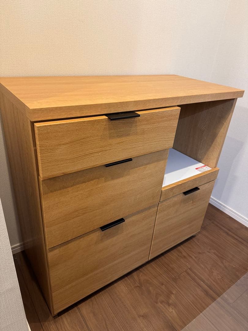 【設置無料】カウンター (エトナ90CT LBR)【レンジ・炊飯器置き場】