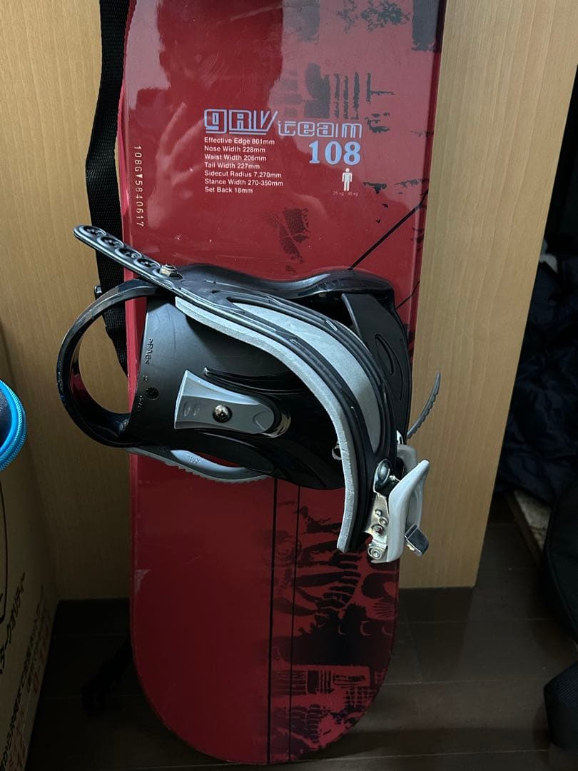 IGNIO 108cm スノーボード4点セット