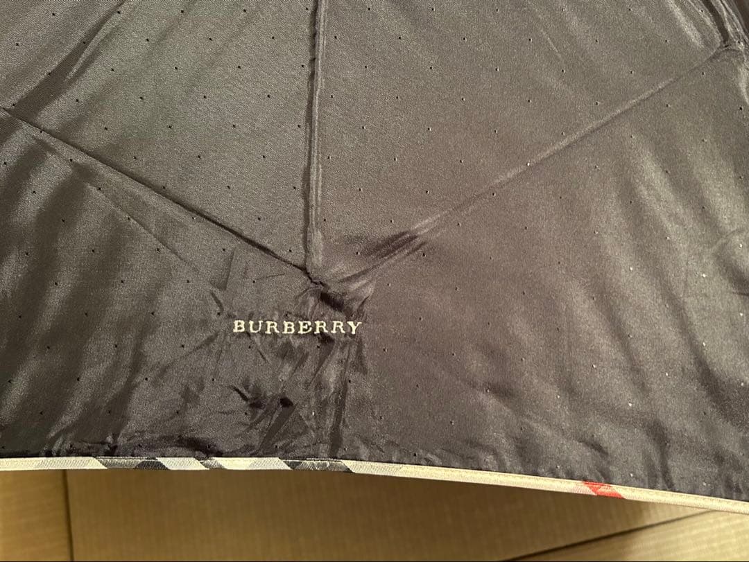 Burberry バーバリー 折りたたみ傘 ブラック