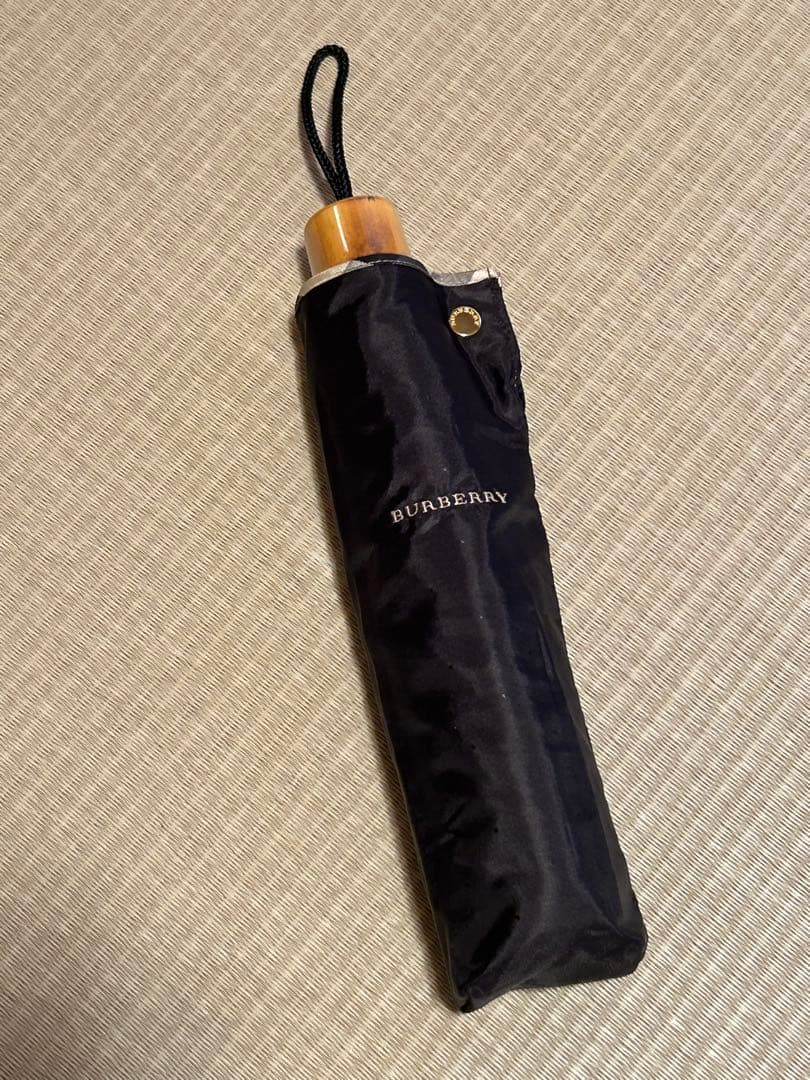 Burberry バーバリー 折りたたみ傘 ブラック