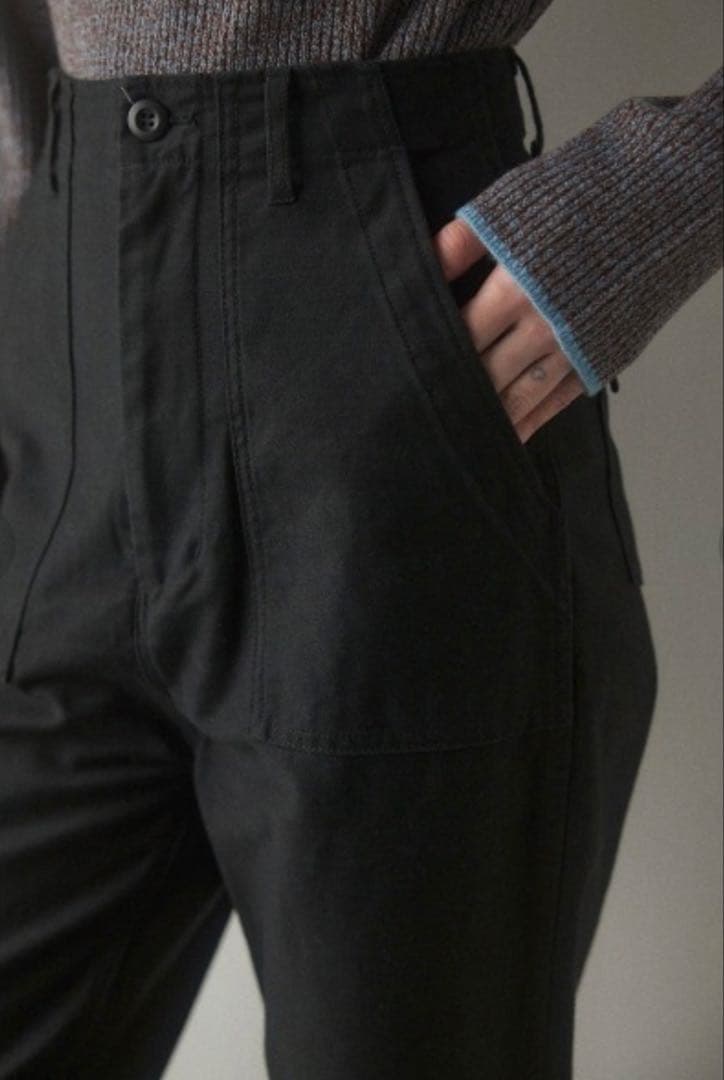 BLACK BY MOUSSY/ブラックバイマウジー　ベイカーパンツ　ブラック