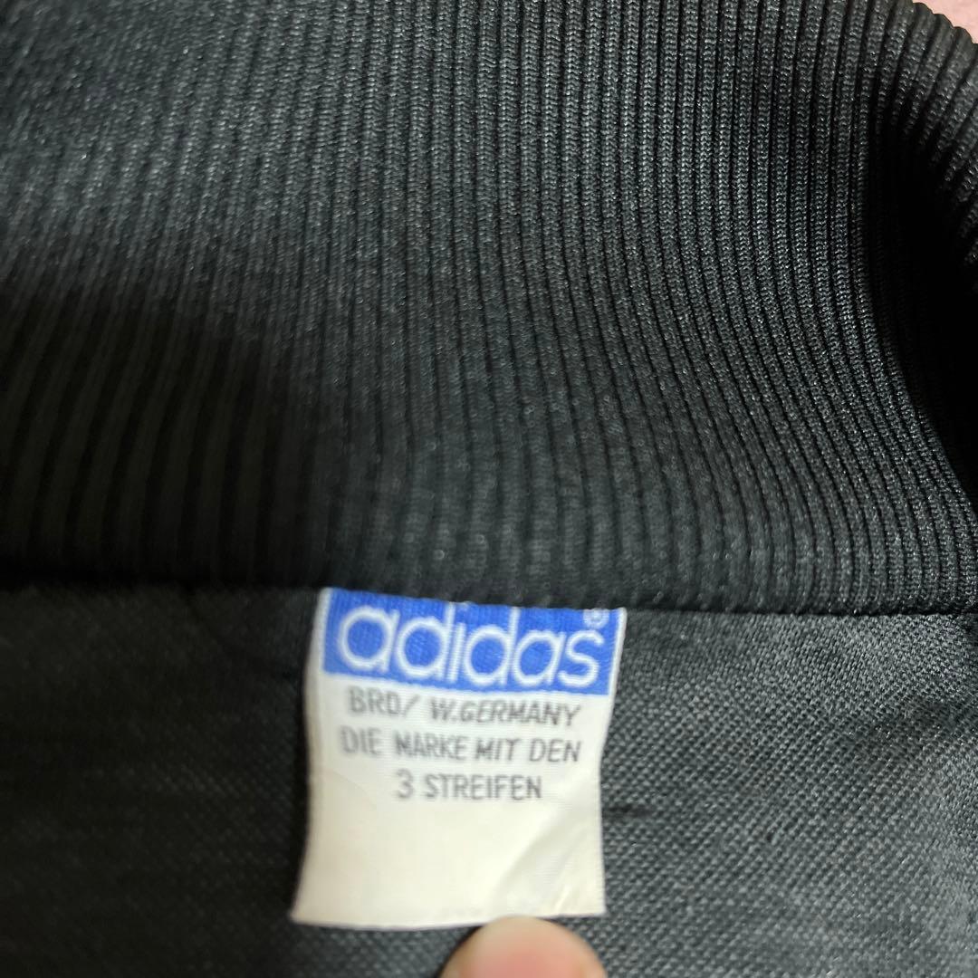 80s古着アディダス 西ドイツ デサント製トラックジャケット上下セット M