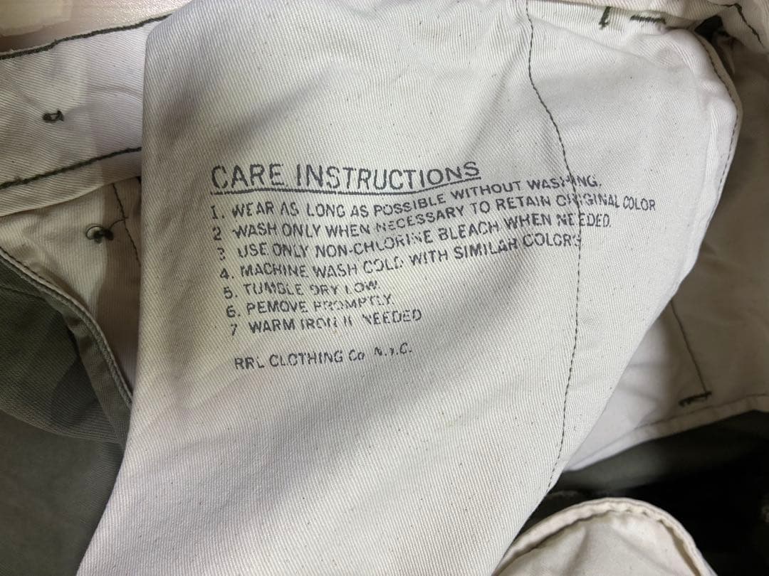 RRL ダブルアールエル チノトラウザーパンツ