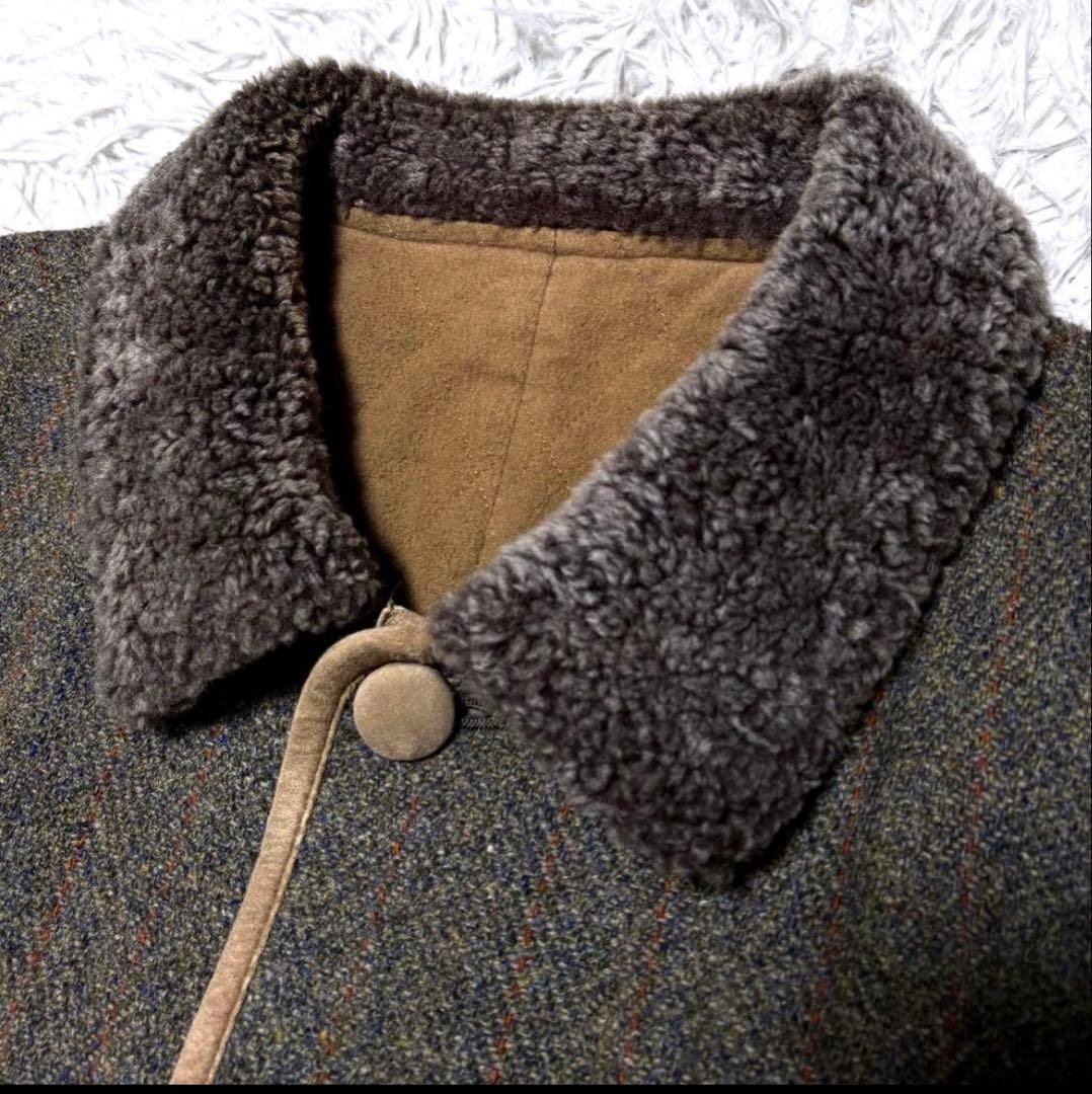 羊革ムートンジャケット　PAPAS 　カバーオール