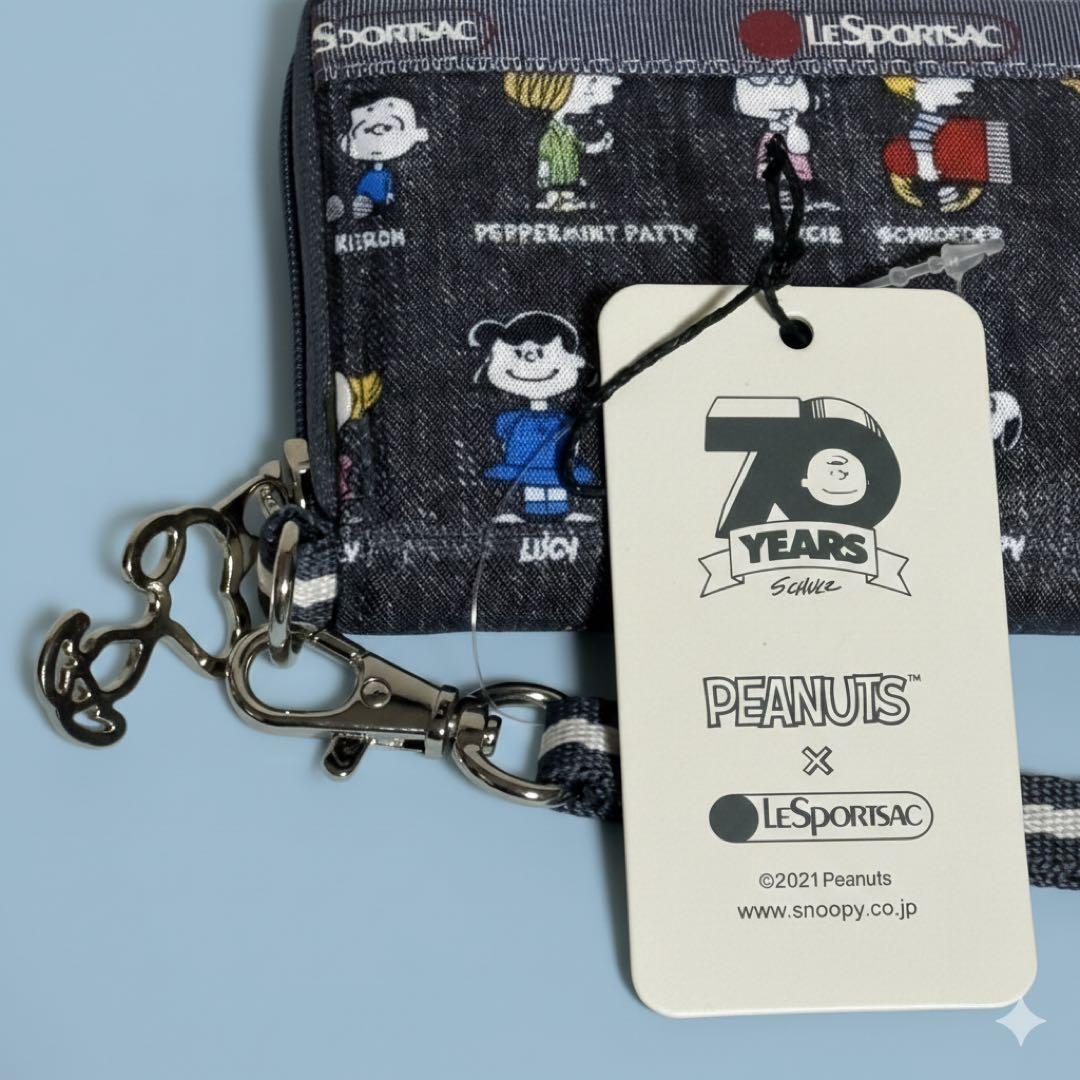 レスポートサック　ピーナッツオールスター　70周年 長財布