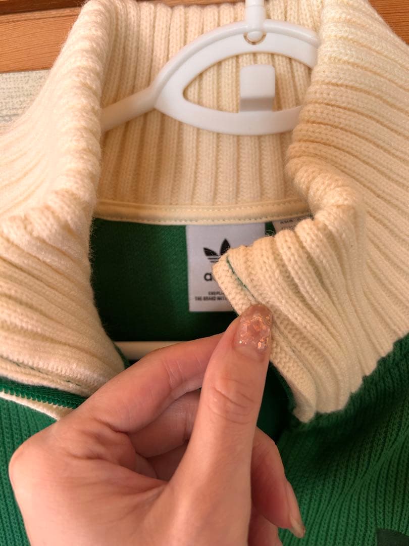 adidas アディダス 常田大希着 ニットブルゾン M グリーン ジャケット