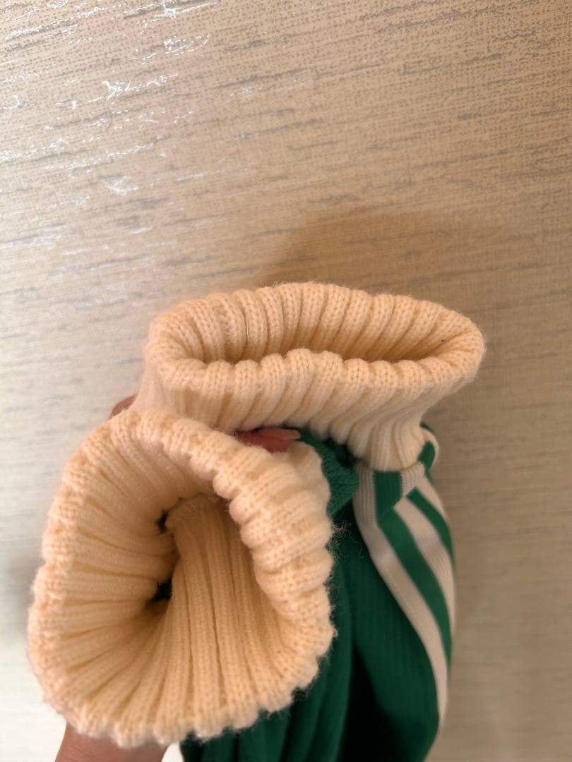 adidas アディダス 常田大希着 ニットブルゾン M グリーン ジャケット