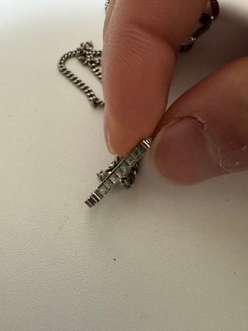 希少レア　Dior ロゴネックレス シルバー