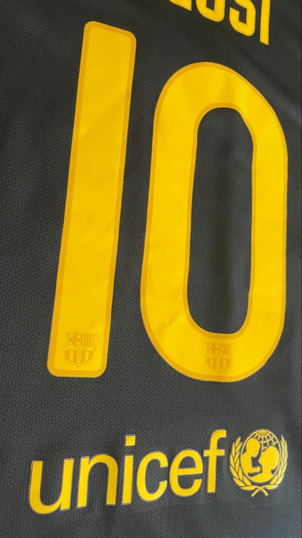 バルセロナ 2012 メッシ ユニフォーム　ブラック／ラ・リーガ仕様 フルパッチ