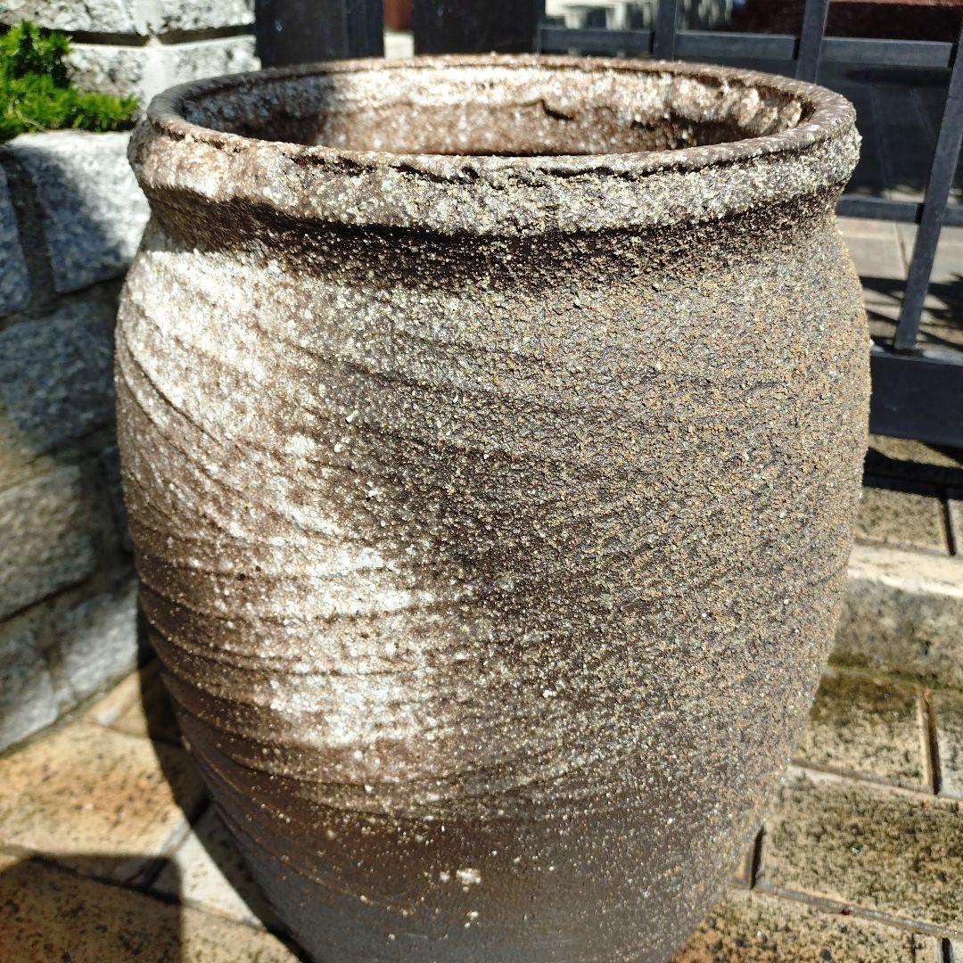 信楽焼　傘立兼用花器