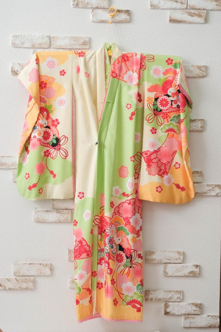 70. 七五三 7歳女の子着物セット 花柄
